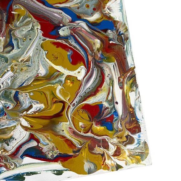 Original Abstract Acrylic Painting Title Tourist Map - Picture 8 of 9